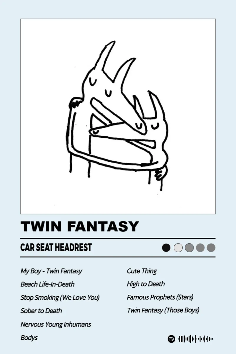 Album poster for Twin Fantasy by Car Seat Headrest