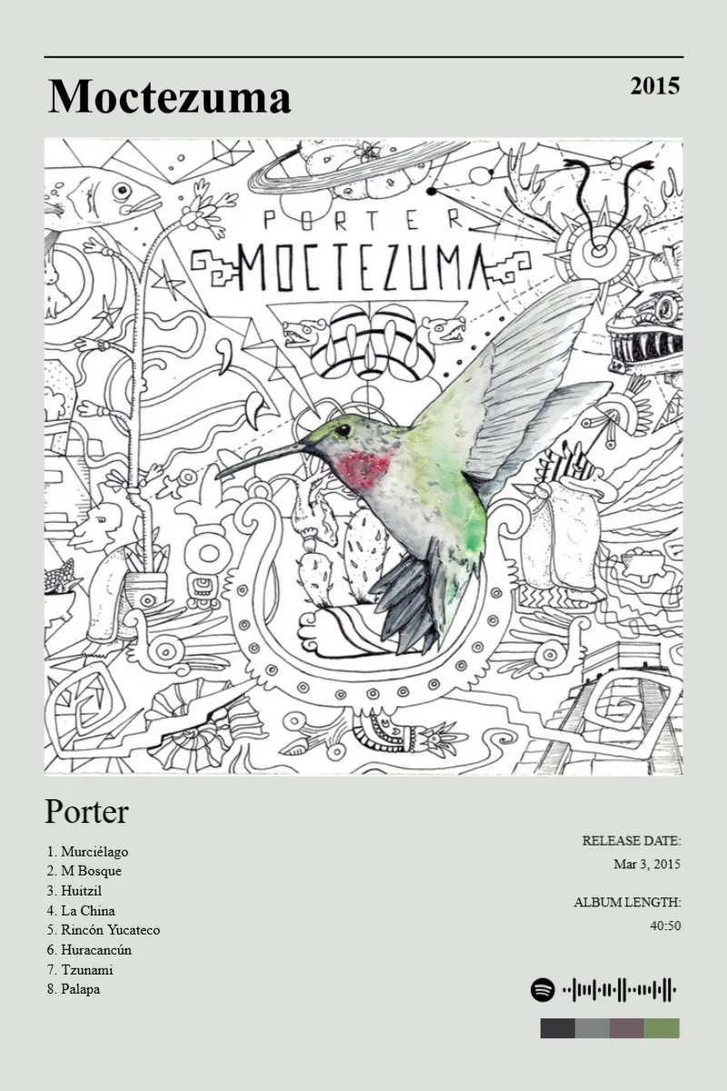Moctezuma · Moctezuma · Porter · 2:3 Album poster for Moctezuma by Porter