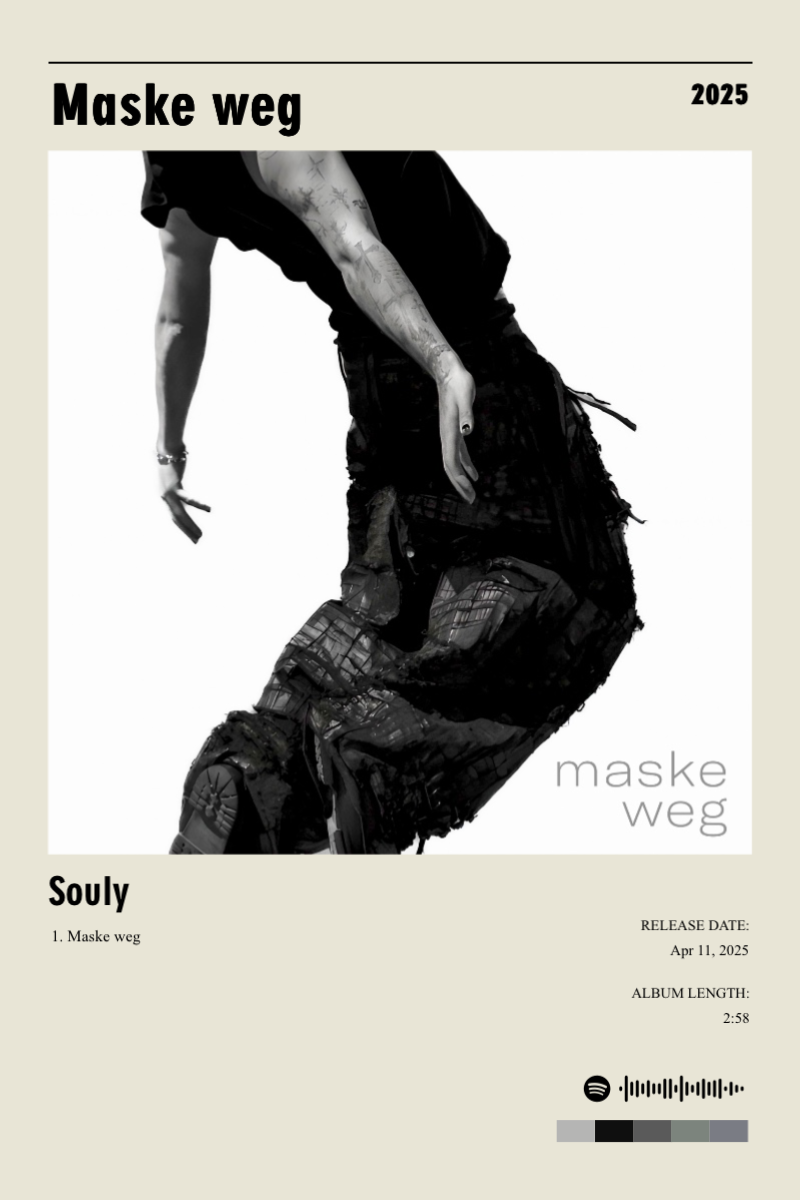 Album poster for Maske weg by Souly