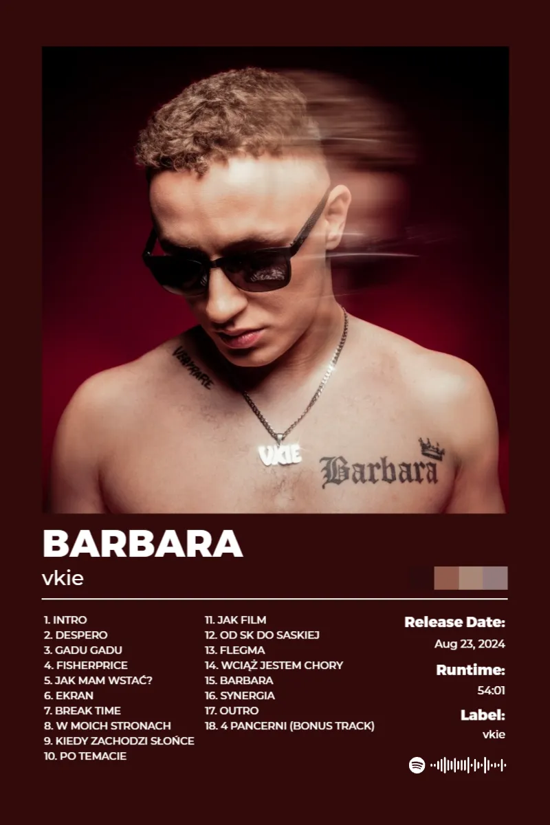 Album poster for BARBARA by vkie
