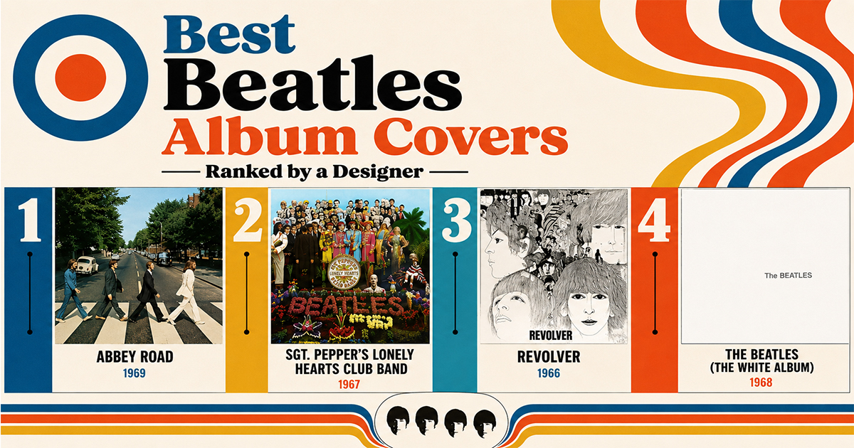 Best Beatles Album Covers Ranked by a Designer