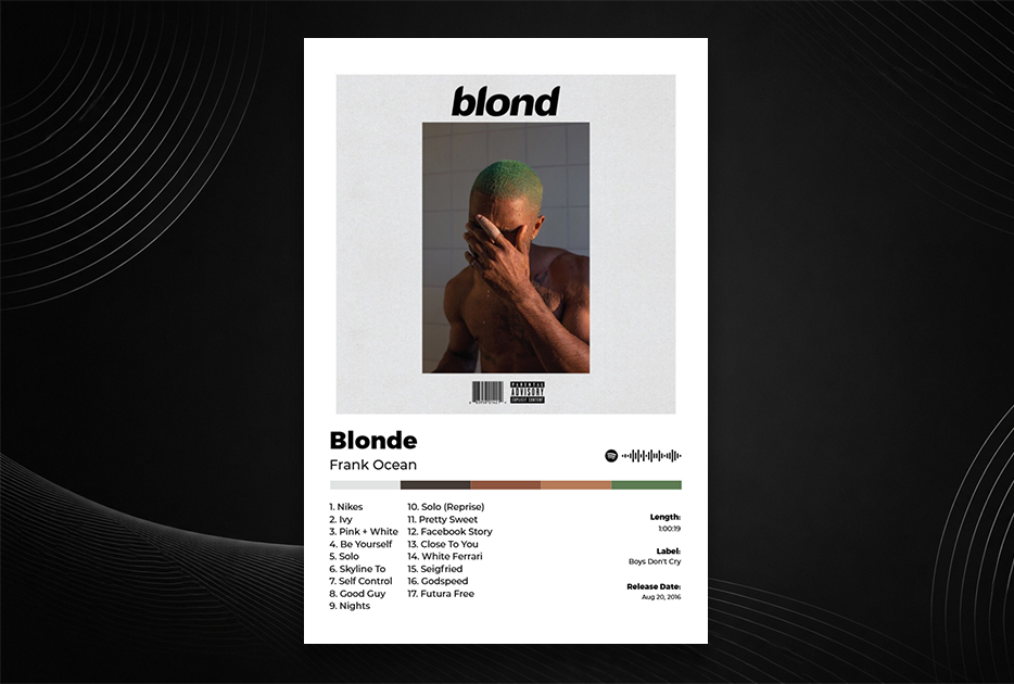 Blonde Frank Ocean RGB1