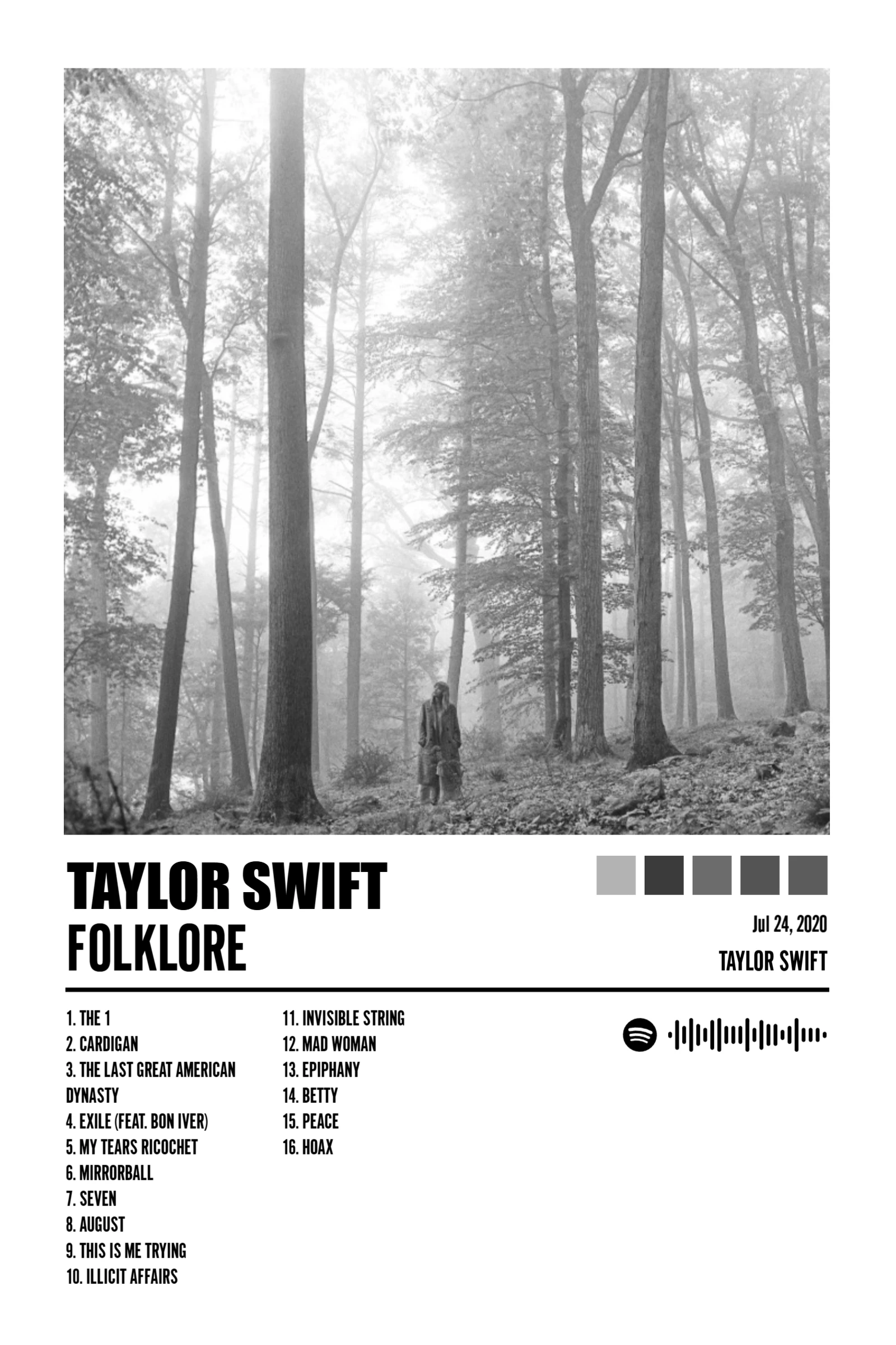 Lofi Ghost album poster template - modern