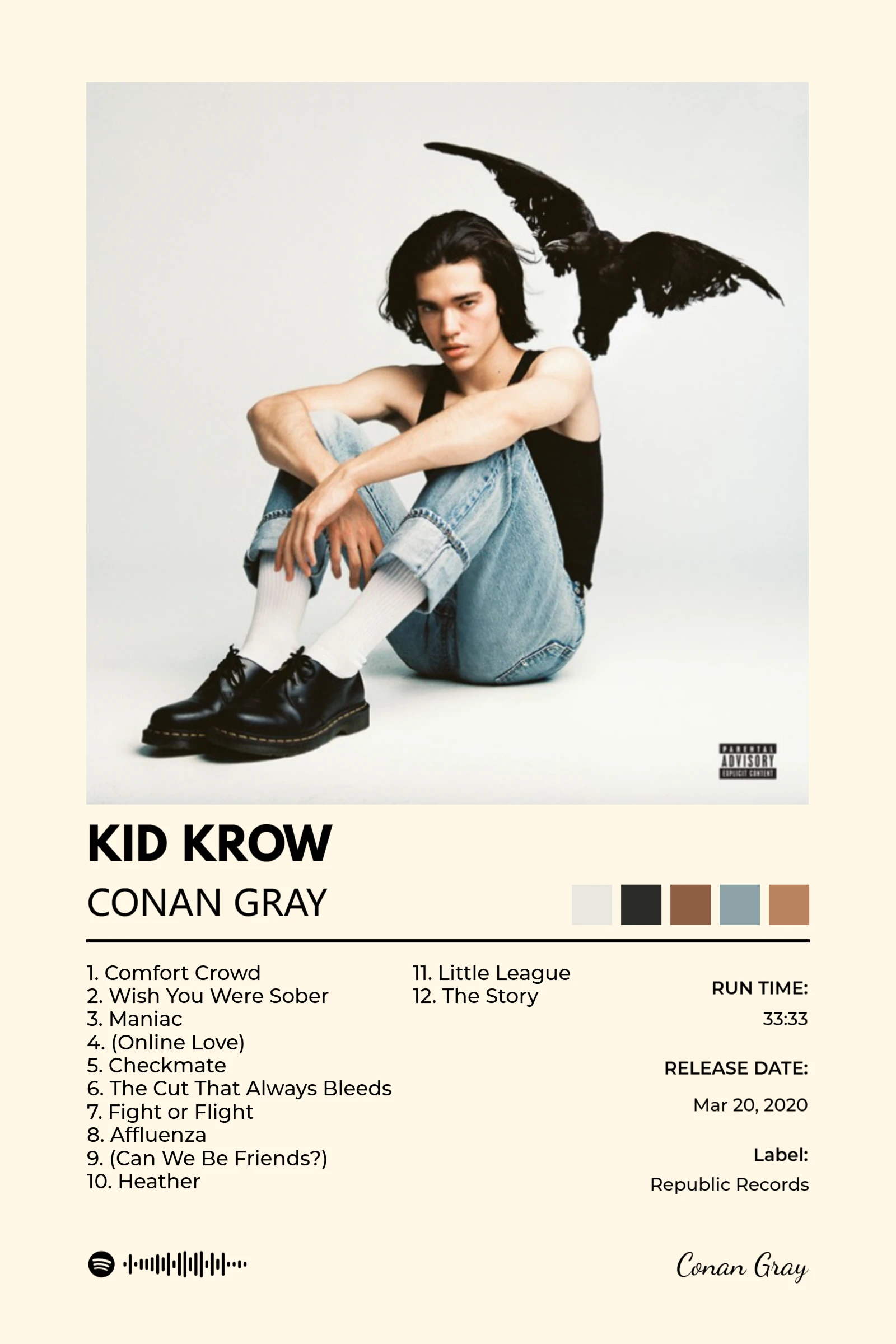 Tape Loop album poster template – retro