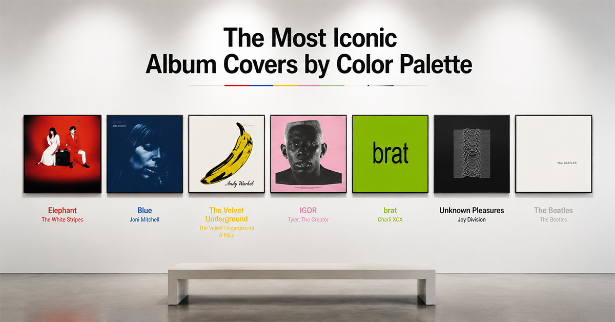 The Most Iconic Album Covers by Color Palette