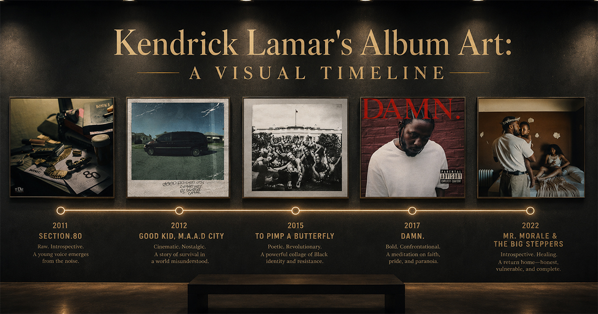 Kendrick Lamar's Album Art: A Visual Timeline