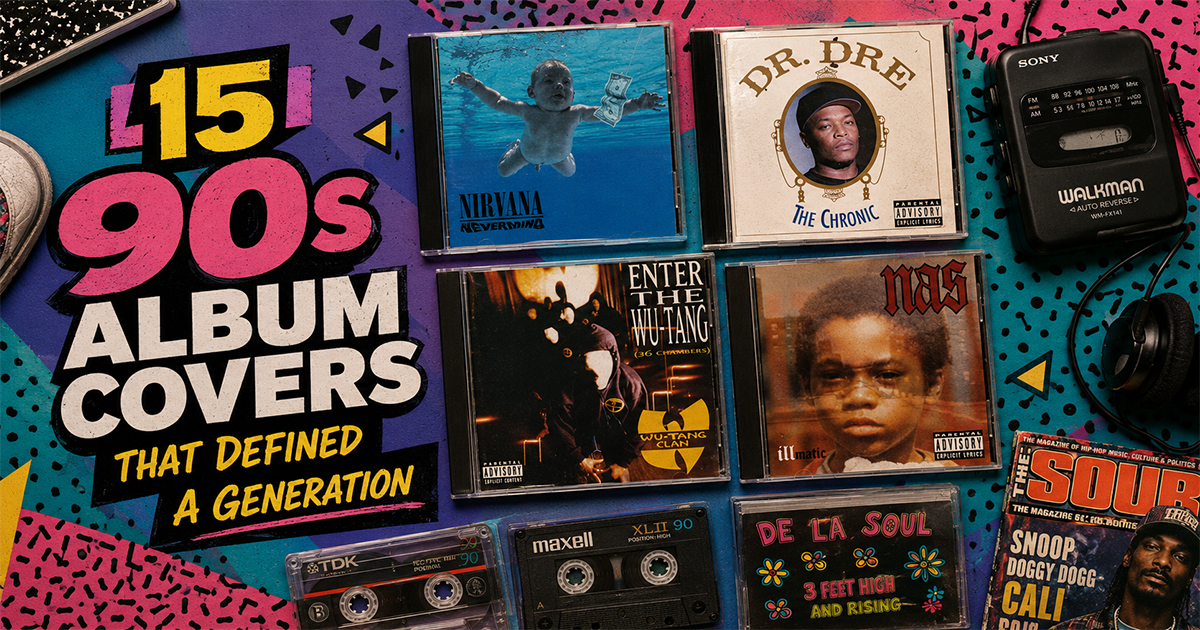 15 90s Album Covers That Defined a Generation